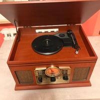 Giradischi con altoparlante stile Vintage