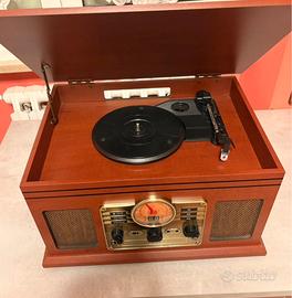 Giradischi con altoparlante stile Vintage