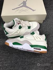 Jordan 4 Retro SB Verde Bianco Taglia 44