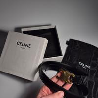 Cintura Celine Triomphe 25 mm Taurillon size 80