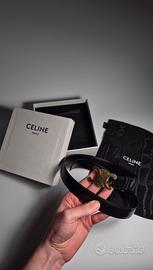 Cintura Celine Triomphe 25 mm Taurillon size 80