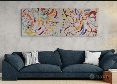 Dipinti su tela quadri astratti pezzi unici