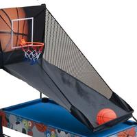 Rampa pallacanestro ritorno e rete protezione..