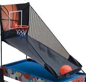 Rampa pallacanestro ritorno e rete protezione..