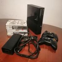 XBOX 360 E CONSOLE GAME + 2 JOYSTICK + 8 GIOCHI