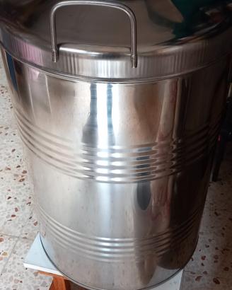 Contenitore olio in acciaio inox  