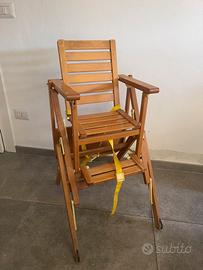 Seggiolone pappa legno foppapedretti