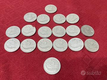 monete lire rare - 5 Lire del 1954