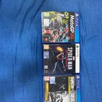 2 giochi ps4 e 1 ps5