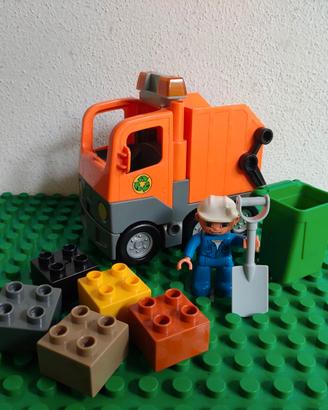 LEGO Duplo 5637 Garbage Truck Set Completo 2009