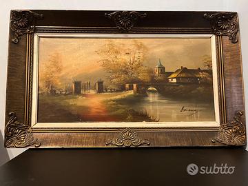 Quadro paesaggio inizio 900