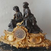 OROLOGIO DA MOBILE IN BRONZO, 19°SECOLO