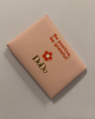 Porta tessere carte dodo in pelle rosa nuovo