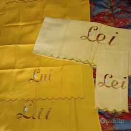 due coppie asciugamani 