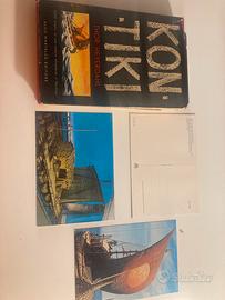 KONTIKI, di Thor Heyerdahl con 3 cartoline