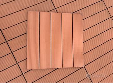 Piastre a incastro in wpc misura cm 60x60