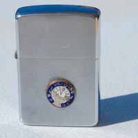 ZIPPO ORIGINALE B.P.O.E. 1987 CROMATO CHROME LOGGI