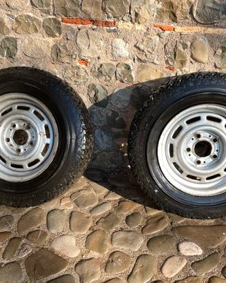 4 cerchioni vintage BMW 14 acciaio anni 70 80