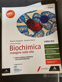 Libro di biochimica linea blu mondadori per 5 sup.