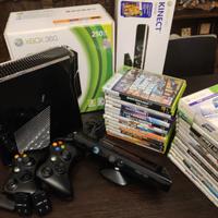 XBOX 360 Slim 250Gb + Kinect + 2 joypad + 24giochi