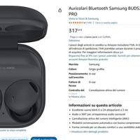 Samsung Galaxy Buds 2 Pro - nuove mai usate