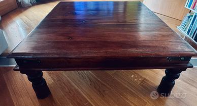 Tavolo salotto 100x100 teak massiccio