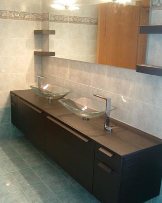 Mobile bagno doppio lavabo Pedini