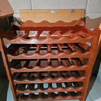 portabottiglie carrello con ruote
