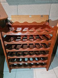 portabottiglie carrello con ruote