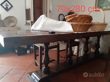 Antico Tavolo Fratino del 700 in noce massello