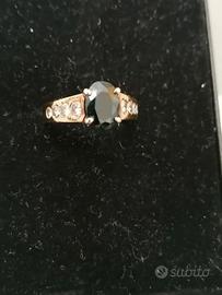 Anello zaffiro e diamanti