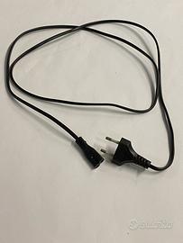 Cavo alimentaziona 1,5m Spina 2 poli/presa EU C7