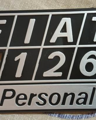 stemma fregio Fiat 126 Personal
