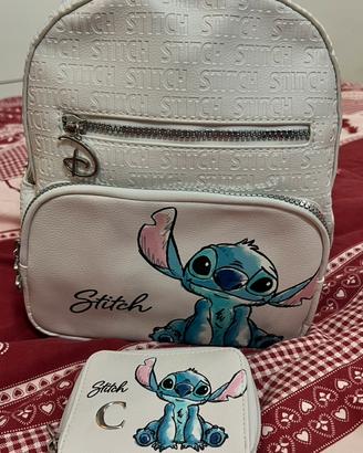 Zainetto e portafoglio Stitch