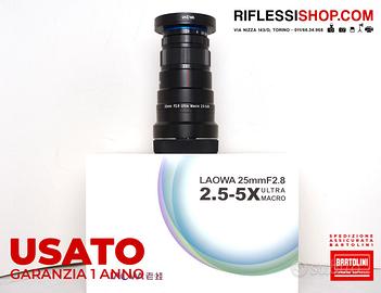 Usato laowa 25mm f/2.8 2.5-5x ultra macro l-mount