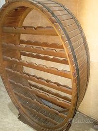 porta bottiglie in legno grande