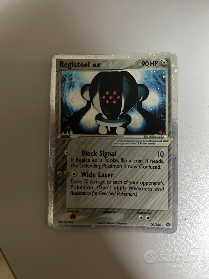 pokemon card packs 1999 PSA 8 Registeel ex Holo