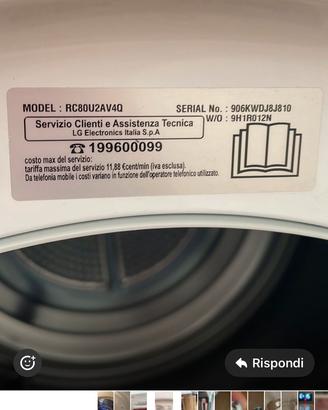 Asciugatrice lg