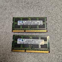 Modulo di memoria RAM SODIMM Samsung DDR3 da 2GB.