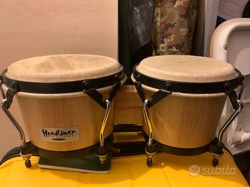 Percussioni bongo headlinet
