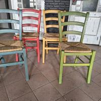 104 Sedie in legno nuove – da €30 cad.