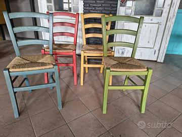104 Sedie in legno nuove – da €30 cad.