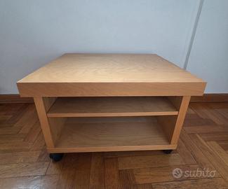 Mobile Ikea porta TV basso betulla con ruote