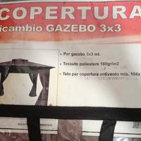 Telo ricambio gazebo 3 x 3 con anti vento