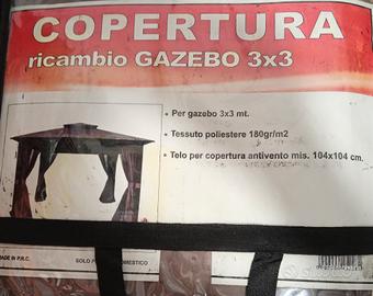 Telo ricambio gazebo 3 x 3 con anti vento