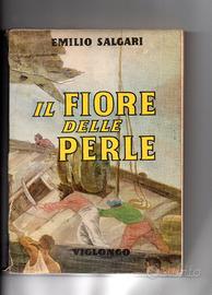 Libro "il fiore delle perle" emilio salgari 1950