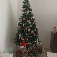 Albero di natale senza addobbi 250 cm con luci