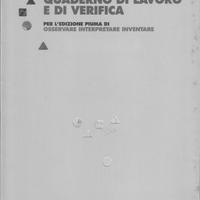 Quaderno di lavoro e di verifica