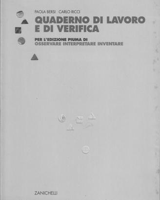 Quaderno di lavoro e di verifica