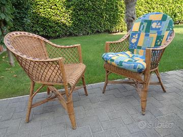 Poltroncine in vimini